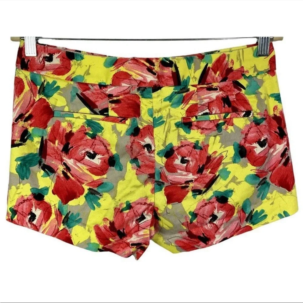 J.Crew Factory Yellow with Red Flower Print throughout